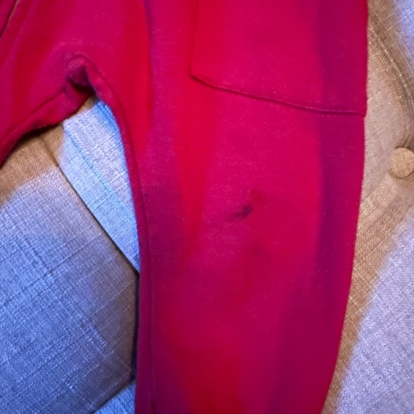 Jillian Harris JH x SMASH + TESS - THE MINI JILLY JOGGER ROMPER JILLY RED 6-12M - Picture 9 of 10